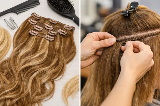Clip In vs Sew In Extensions Explained