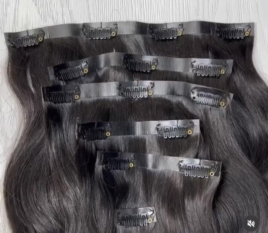 SEAMLESS Virgin Clip Ins- Straight
